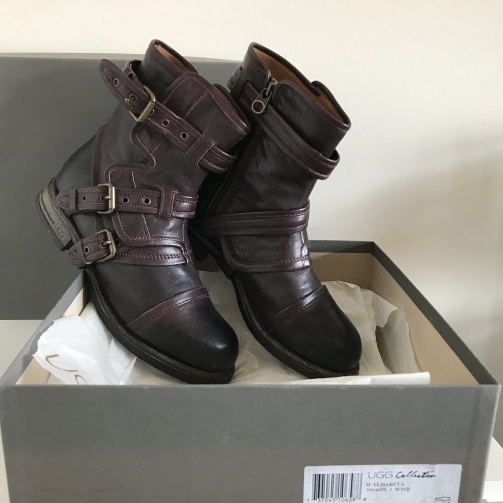 UGG Collection ELISABETA MOTO BIKERS BOOT.  Used.